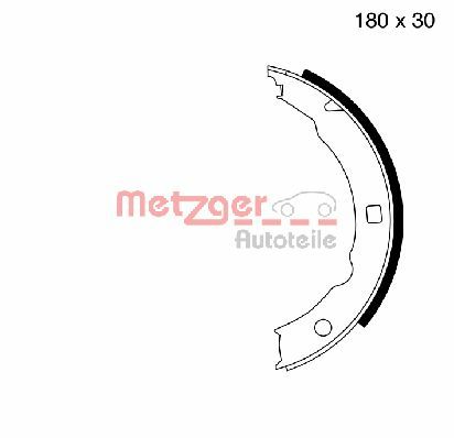 Brake Shoe Set, parking brake (MG 665)