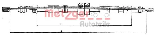 Cable Pull, parking brake (10.6025)