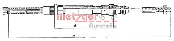 Cable Pull, parking brake (11.606)