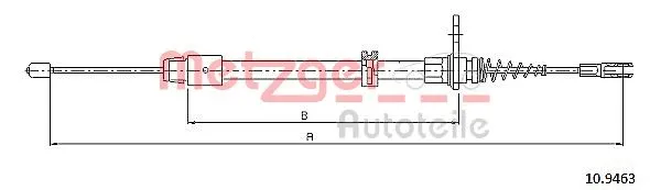Cable Pull, parking brake (10.9463)