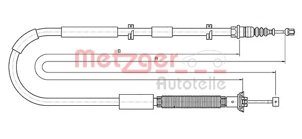 Cable Pull, parking brake (12.0723)