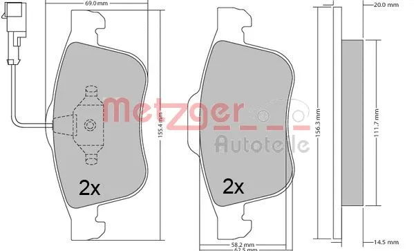 Brake Pad Set, disc brake