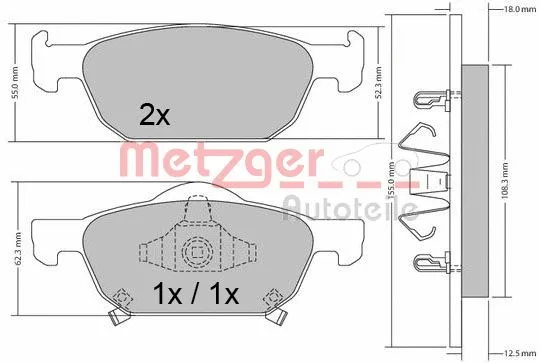 Brake Pad Set, disc brake