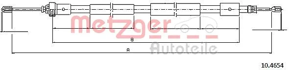 Cable Pull, parking brake (10.4654)