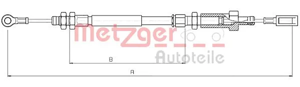 Cable Pull, parking brake (10.4723)