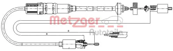 Cable Pull, clutch control (10.2967)