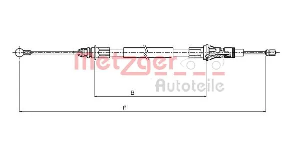 Cable Pull, parking brake (10.6854)