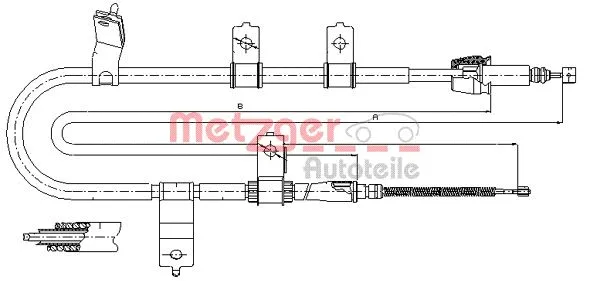 Cable Pull, parking brake (17.2566)