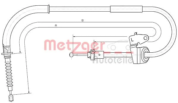 Cable Pull, parking brake (10.4307)