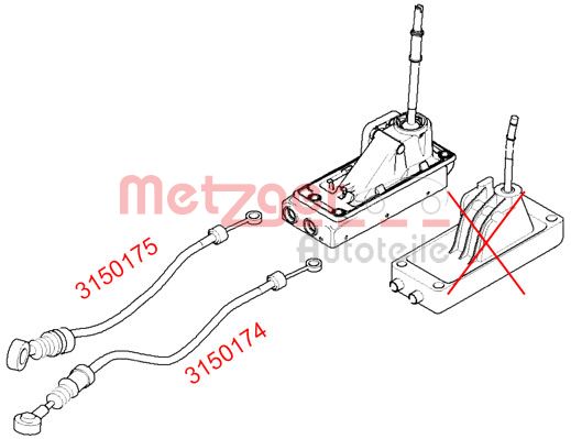 Cable Pull, manual transmission (3150175)