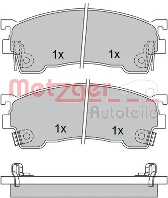 Brake Pad Set, disc brake (1170183)