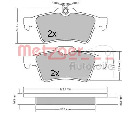 Brake Pad Set, disc brake