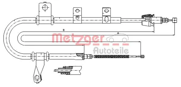 Cable Pull, parking brake (17.2560)