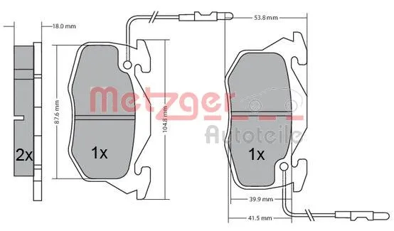 Brake Pad Set, disc brake