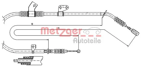 Cable Pull, parking brake (17.0583)