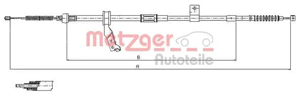 Cable Pull, parking brake (17.1483)