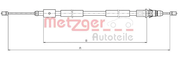Cable Pull, parking brake (10.4657)