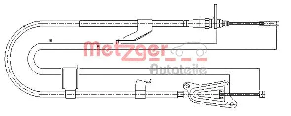 Cable Pull, parking brake (17.0335)
