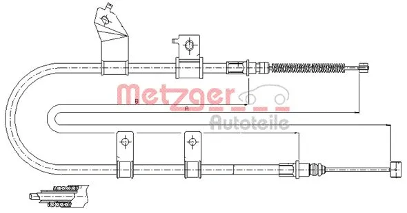 Cable Pull, parking brake (17.3504)