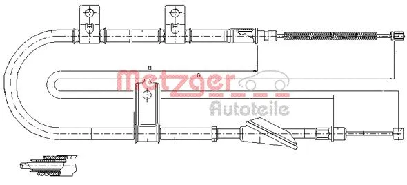 Cable Pull, parking brake (17.2513)