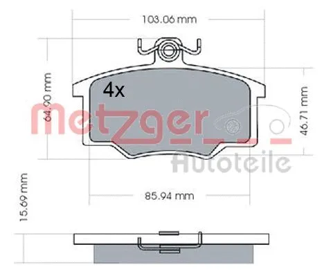 Brake Pad Set, disc brake