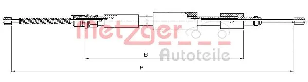 Cable Pull, parking brake (10.6027)