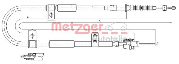 Cable Pull, parking brake (17.2525)