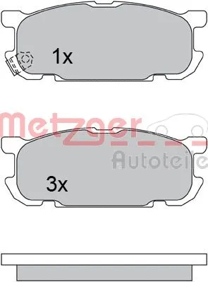 Brake Pad Set, disc brake (1170613)