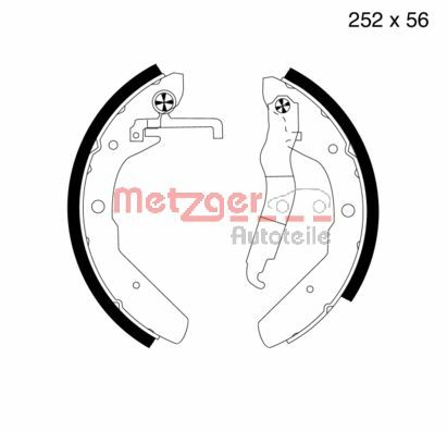 Brake Shoe Set (MG 373)