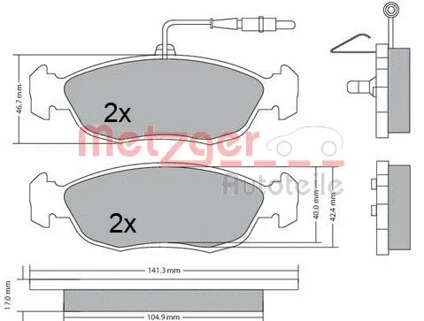 Brake Pad Set, disc brake