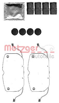 Accessory Kit, disc brake pad (109-1792)