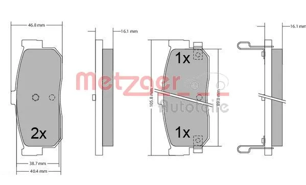Brake Pad Set, disc brake