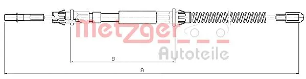 Cable Pull, parking brake (10.5973)