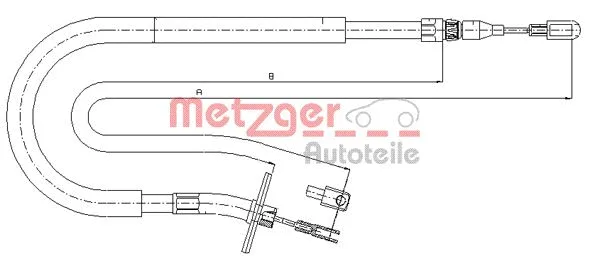 Cable Pull, parking brake (10.9877)