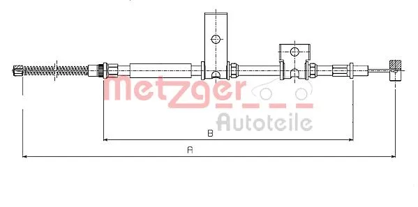 Cable Pull, parking brake (17.5013)