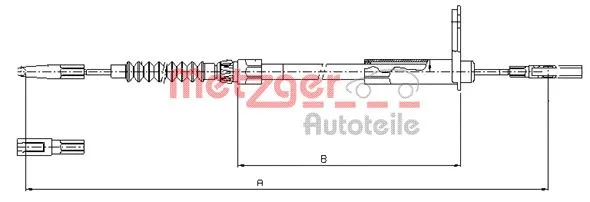 Cable Pull, parking brake (10.9455)