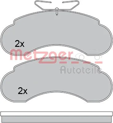 Brake Pad Set, disc brake (1170485)