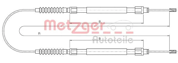 Cable Pull, parking brake (10.4731)