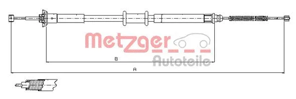 Cable Pull, parking brake (12.1500)