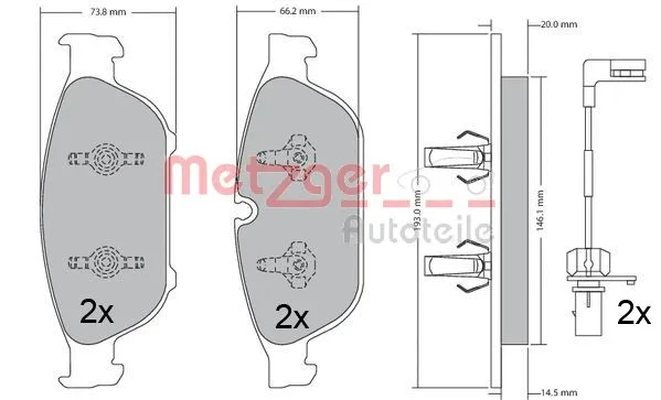 Brake Pad Set, disc brake