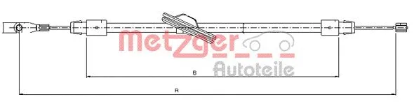 Cable Pull, parking brake (10.9436)