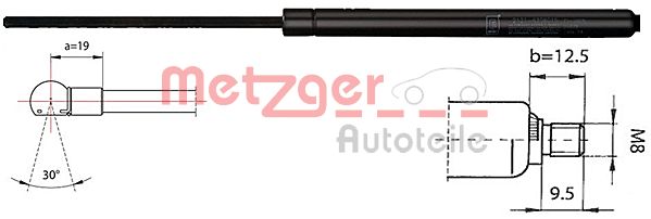 Gas Spring, boot/cargo area (2110332)