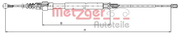 Cable Pull, parking brake (10.7509)