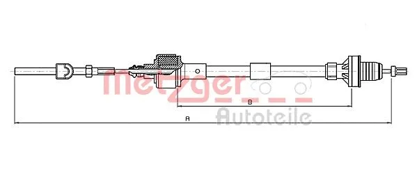 Cable Pull, clutch control (11.2532)