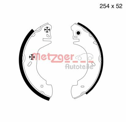 Brake Shoe Set (MG 644)
