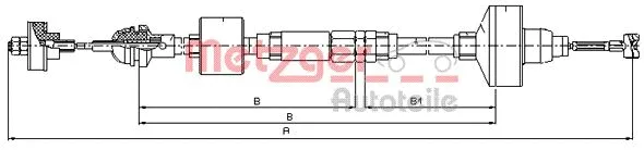 Cable Pull, clutch control (10.3139)