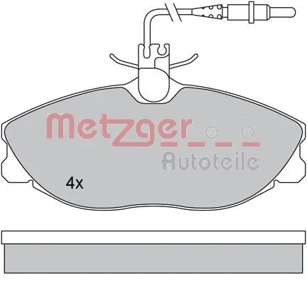 Brake Pad Set, disc brake (1170253)