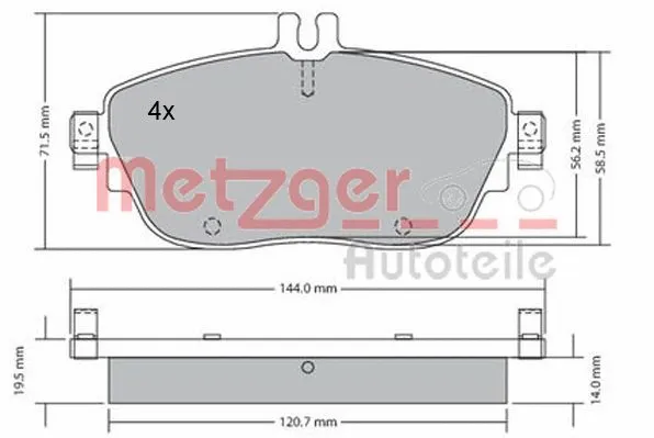 Brake Pad Set, disc brake