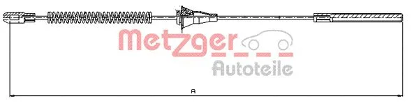 Cable Pull, parking brake (11.5754)