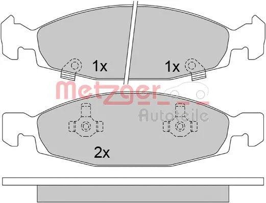Brake Pad Set, disc brake (1170631)
